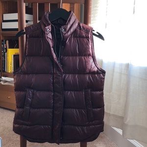J.Crew shiny puffer vest
